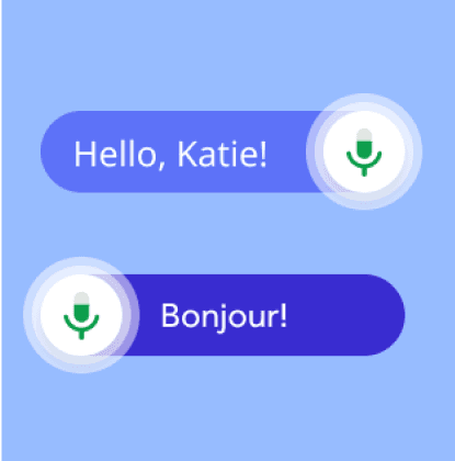 Practice speaking your new language out loud with your tutor