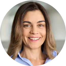 Portrait of a smiling language learner used for an online tutoring testimonial